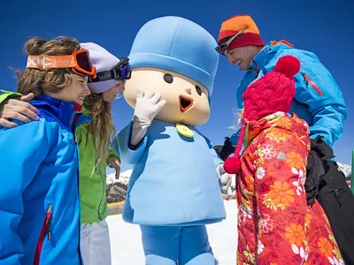 Das Maskottchen des Skiverbunds Vallnord © Valls del Nord S.A