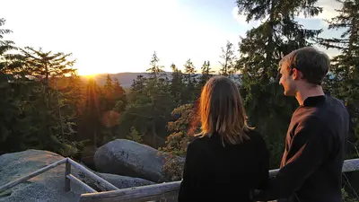 Abendstimmung am Luisenburger Felsenlabyrinth