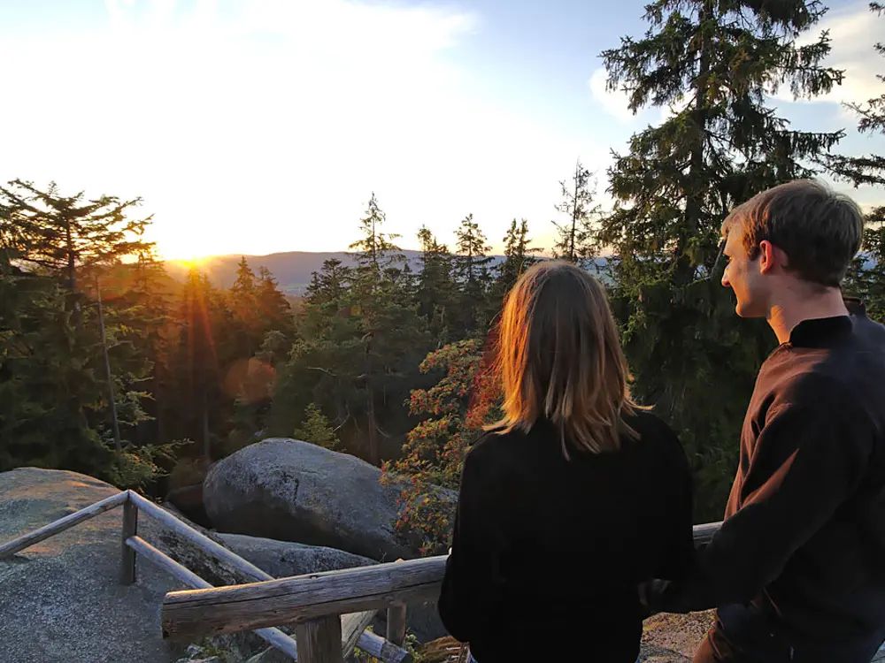 Abendstimmung am Luisenburger Felsenlabyrinth
