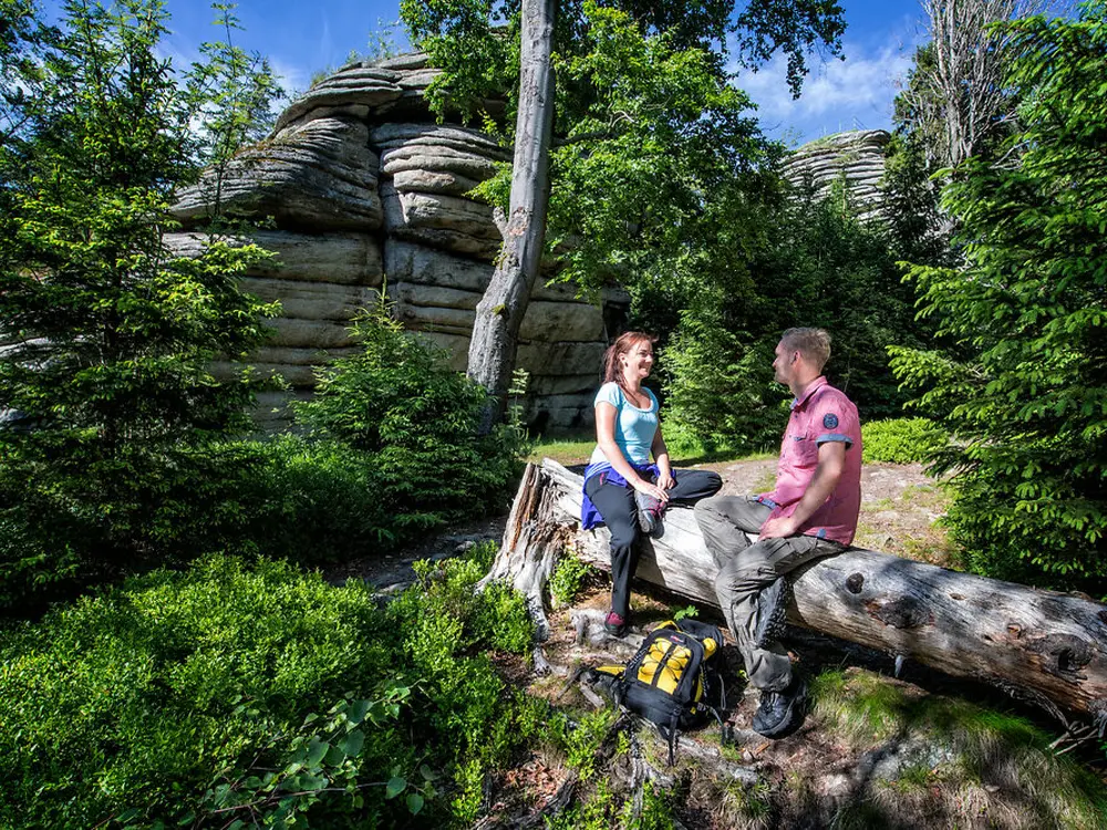 Wandern zum Rudolfstein bei Weißenstadt