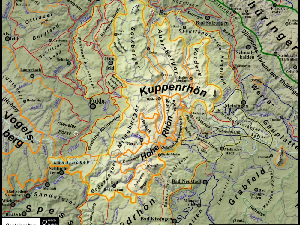 Übersicht Naturraum Rhön