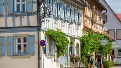 Fachwerkhäuser in Gravel in der Region Haßberge