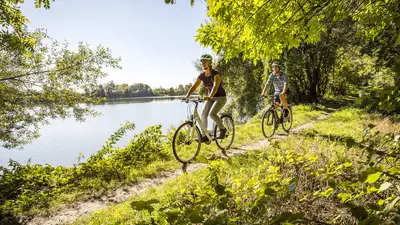Fahrradfahrer in der Region Inn-Salzach