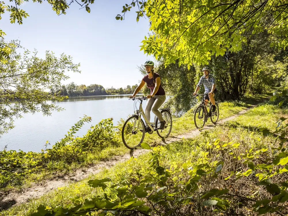 Fahrradfahrer in der Region Inn-Salzach