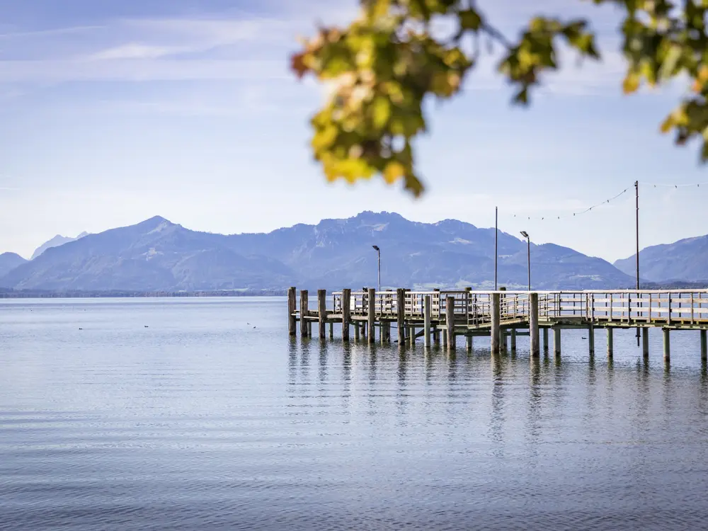 Steg am Chiemsee in Seebruck