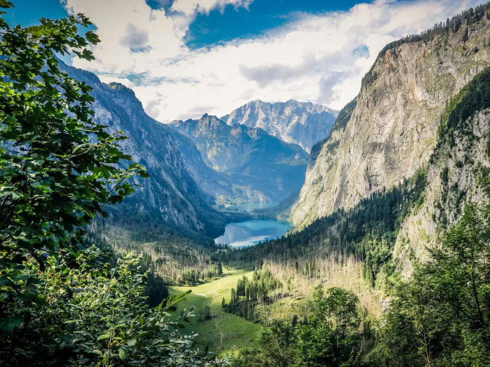 Blick auf den Obersee im Berchtesgadener Land