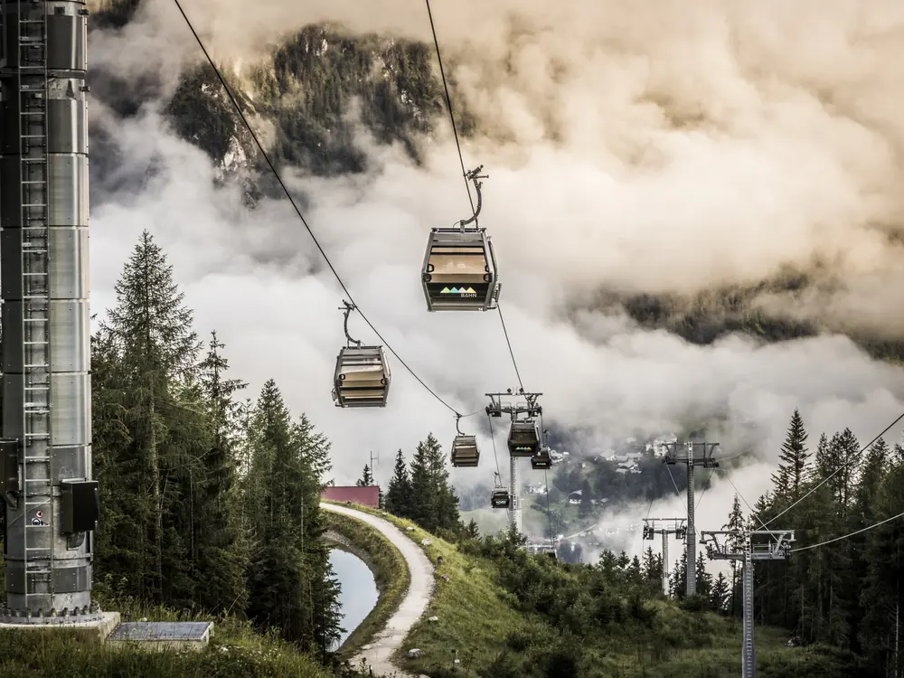 Die Jennerbahn im Morgennebel