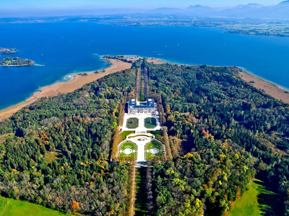 Herrenchiemsee von oben