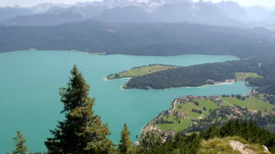 Blick auf den Walchensee