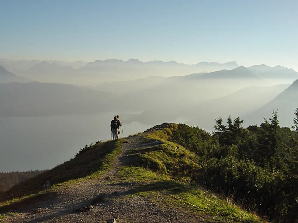 Wanderer mit Panoramaaussicht