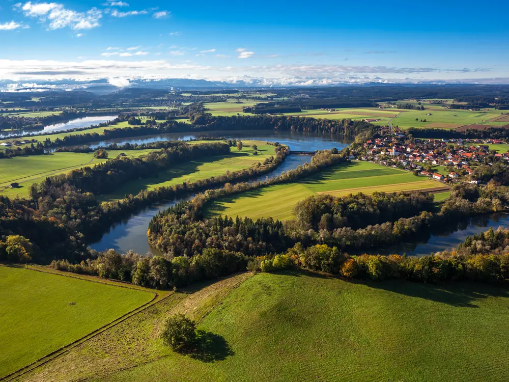 Lechrain-Schleife in der Region Landsberg-Ammersee-Lech