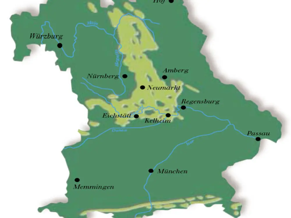 Juralandschaft in Bayern
