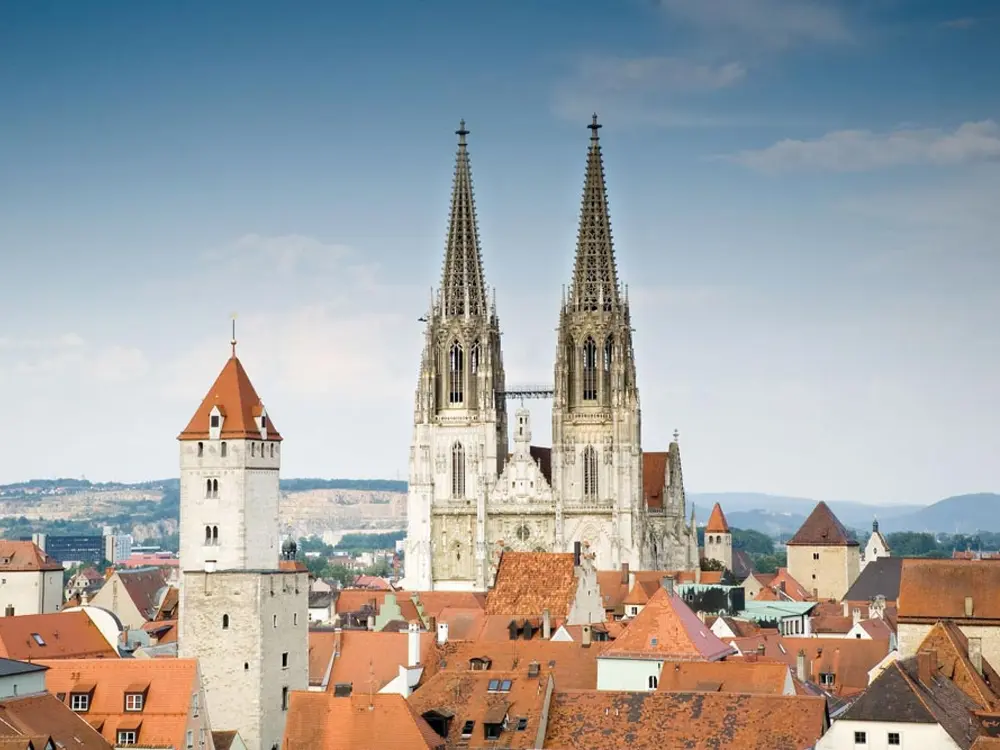 Blick über die Dächer von Regensburg