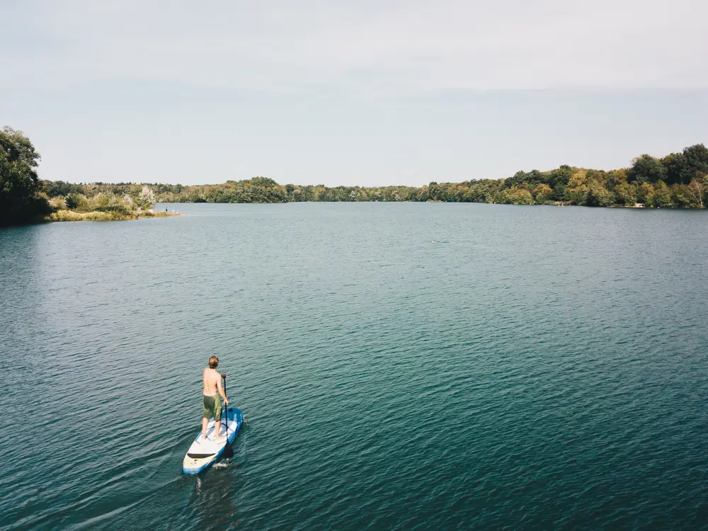 Stand-Up-Paddling am Opfinger See