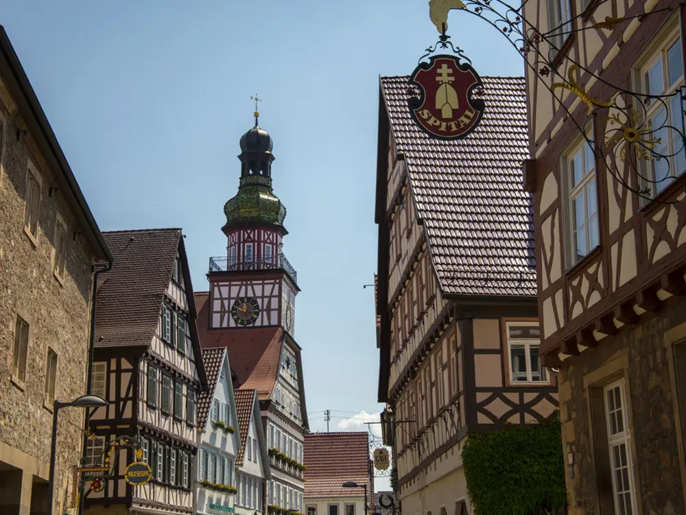 Rathaus, Spital und Kornhaus in Kirchheim unter Teck