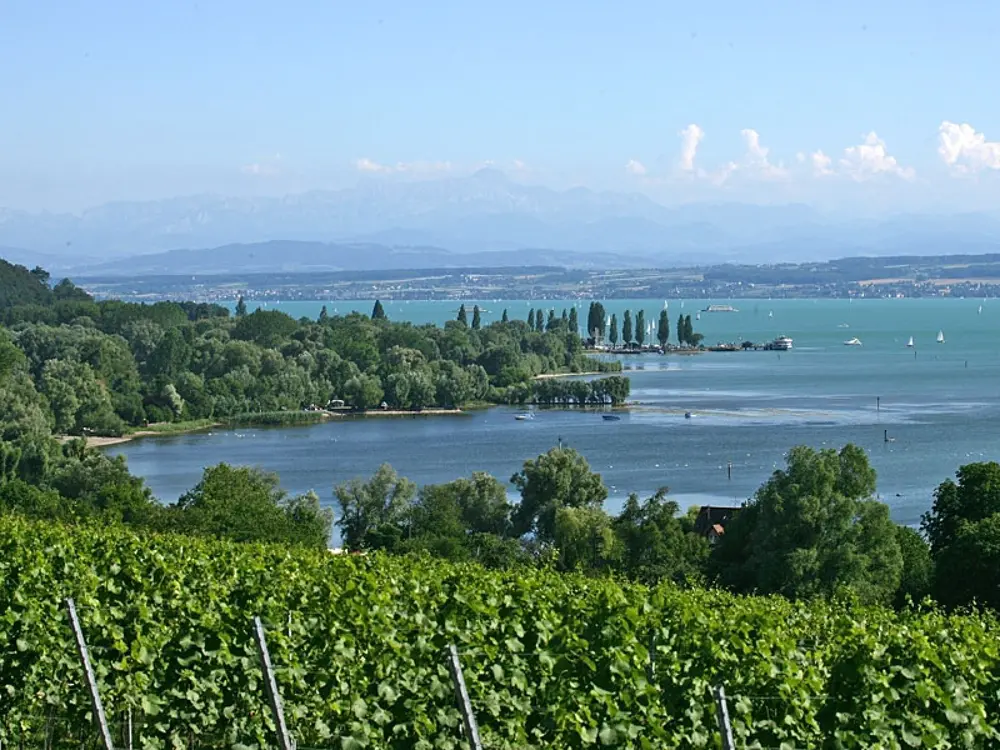 Blick auf den Bodensee Richtung Unteruhldingen