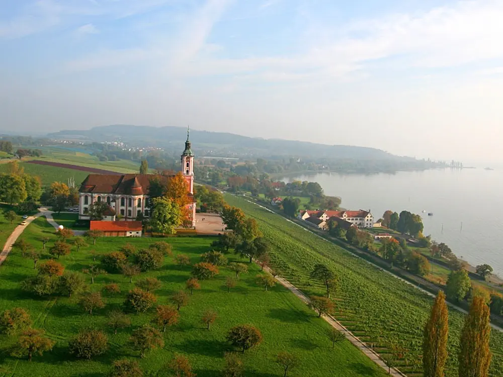 Wacht über den Bodensee: Die Klosterkirche Birnau