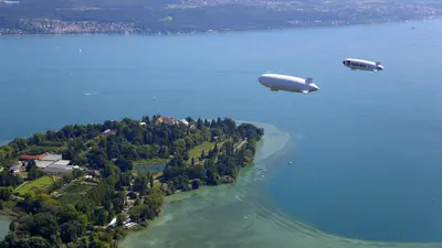 Zeppelin über dem Bodensee