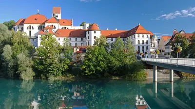 Blick auf das Kloster St. Mang