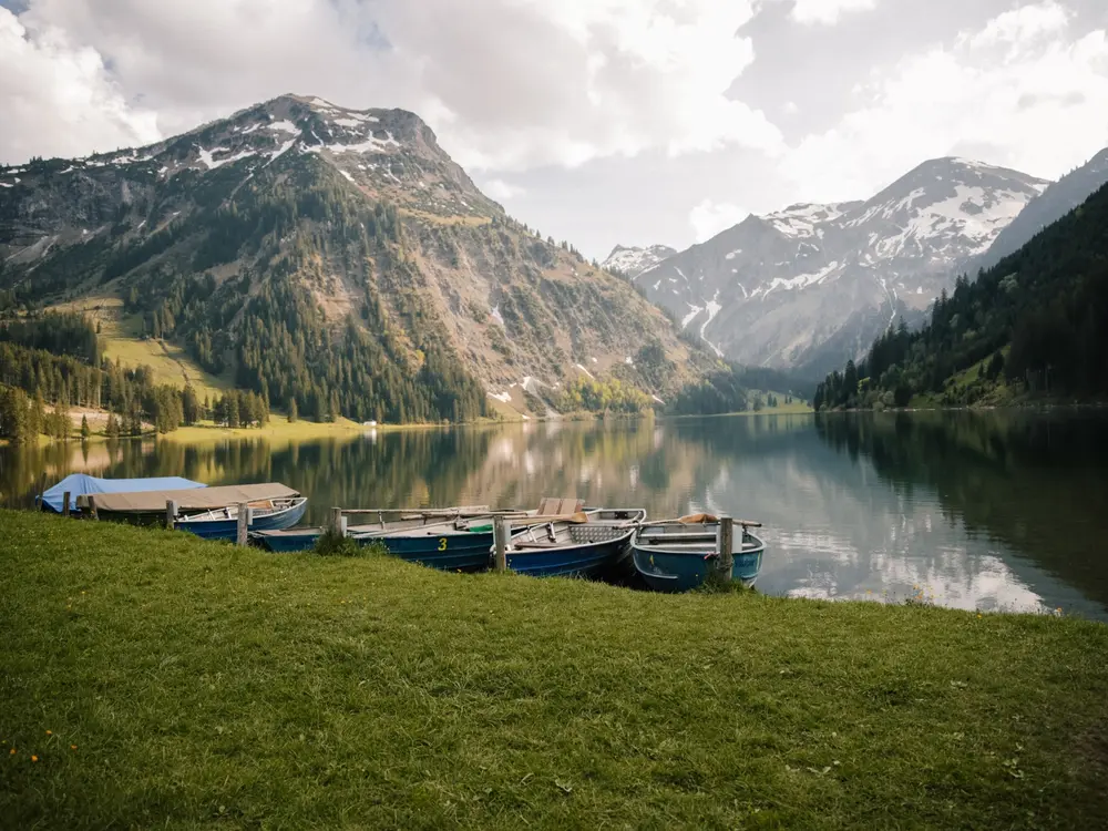 Boote am Vilsalpsee
