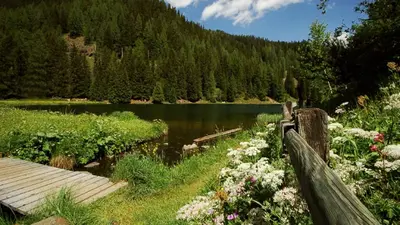 Der Schwarzsee in Davos Laret