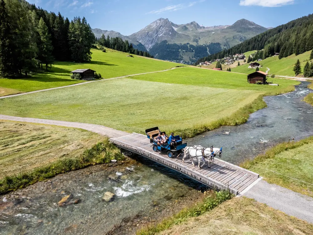 Kutschenfahrt in Davos Klosters