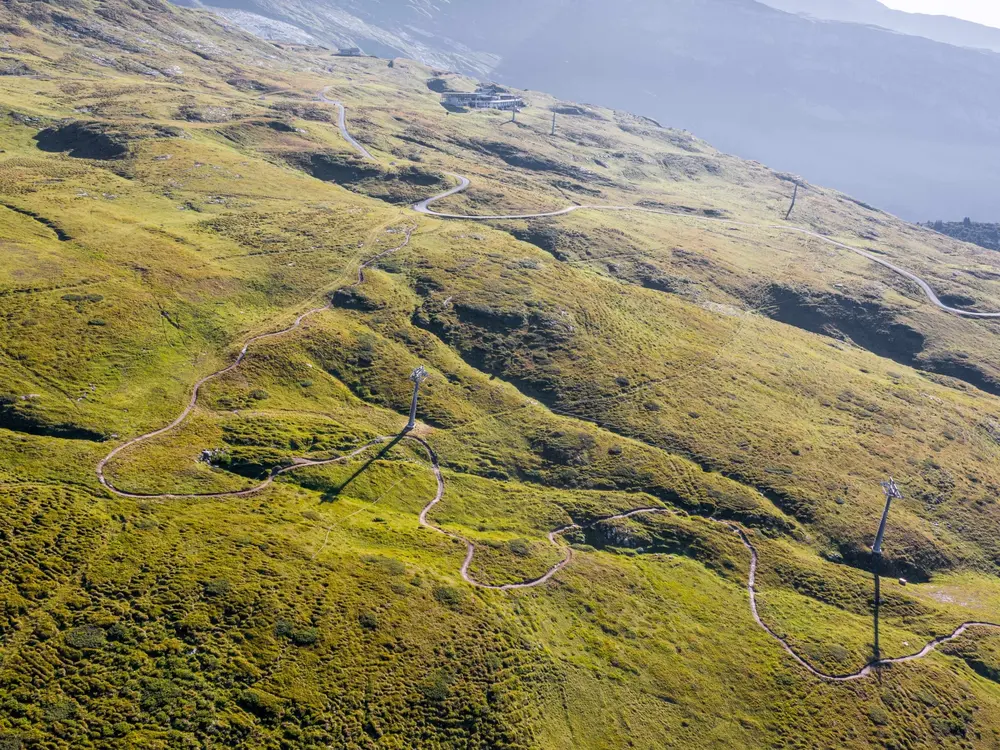 Bikestrecke in der Region Flims Laax