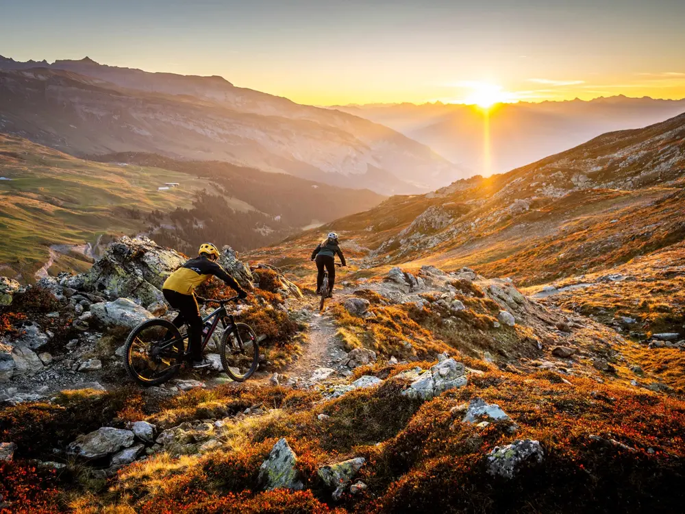 Biken in Flims Laax