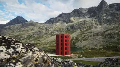 Turm am Julierpass