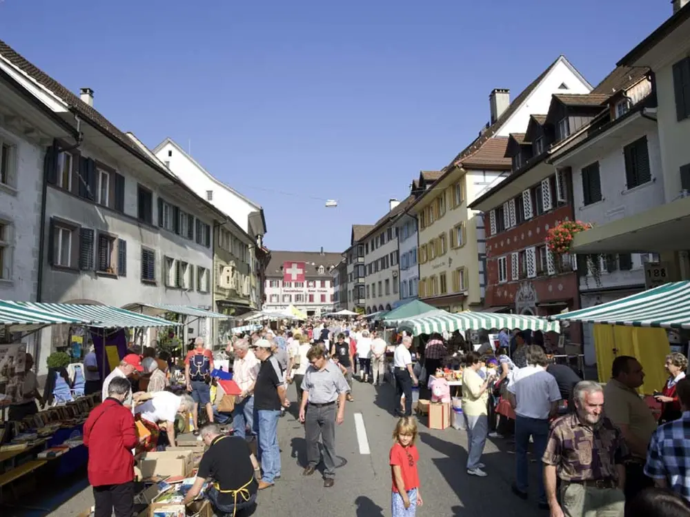 Flohmarkt in der Stadt