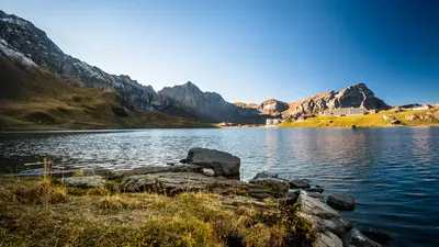 Blick auf den Ort Melchsee-Frutt