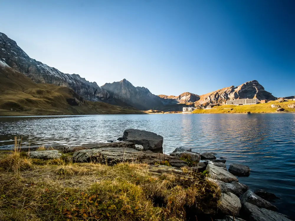 Blick auf den Ort Melchsee-Frutt