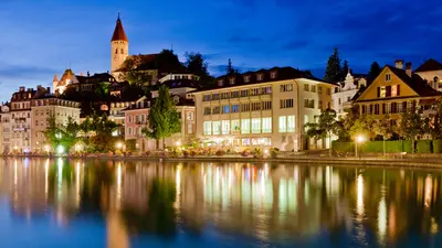 Blick auf die Altstadt von Thun