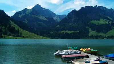 Bootsanleger am Schwarzsee