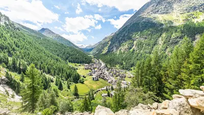 Saas Almagell im Sommer