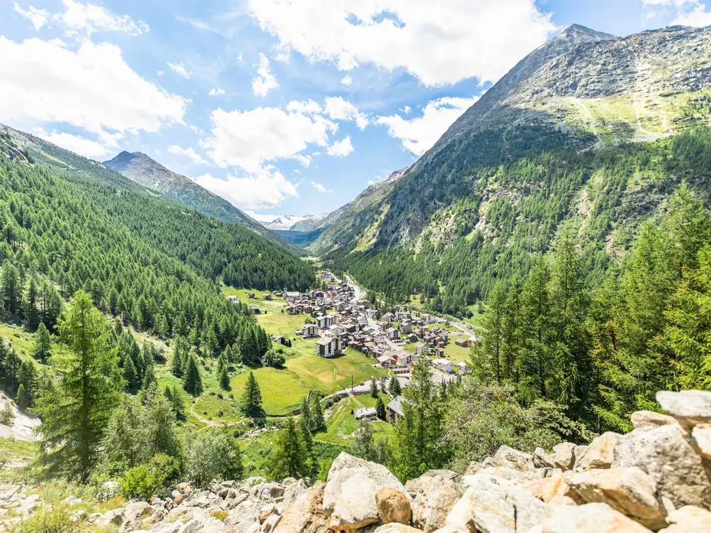 Blick auf Saas Almagell