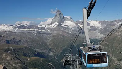 Die Pendelbahn Rothorn im Sommer