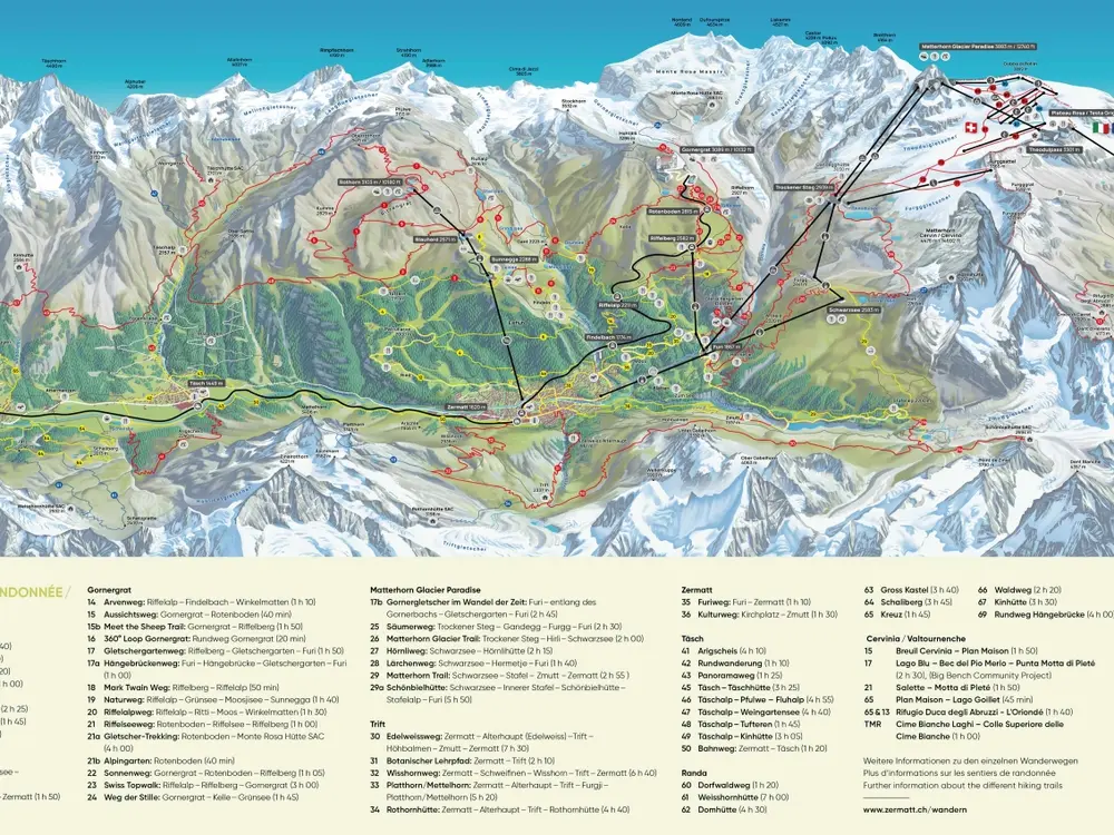 Sommerpanorama Zermatt