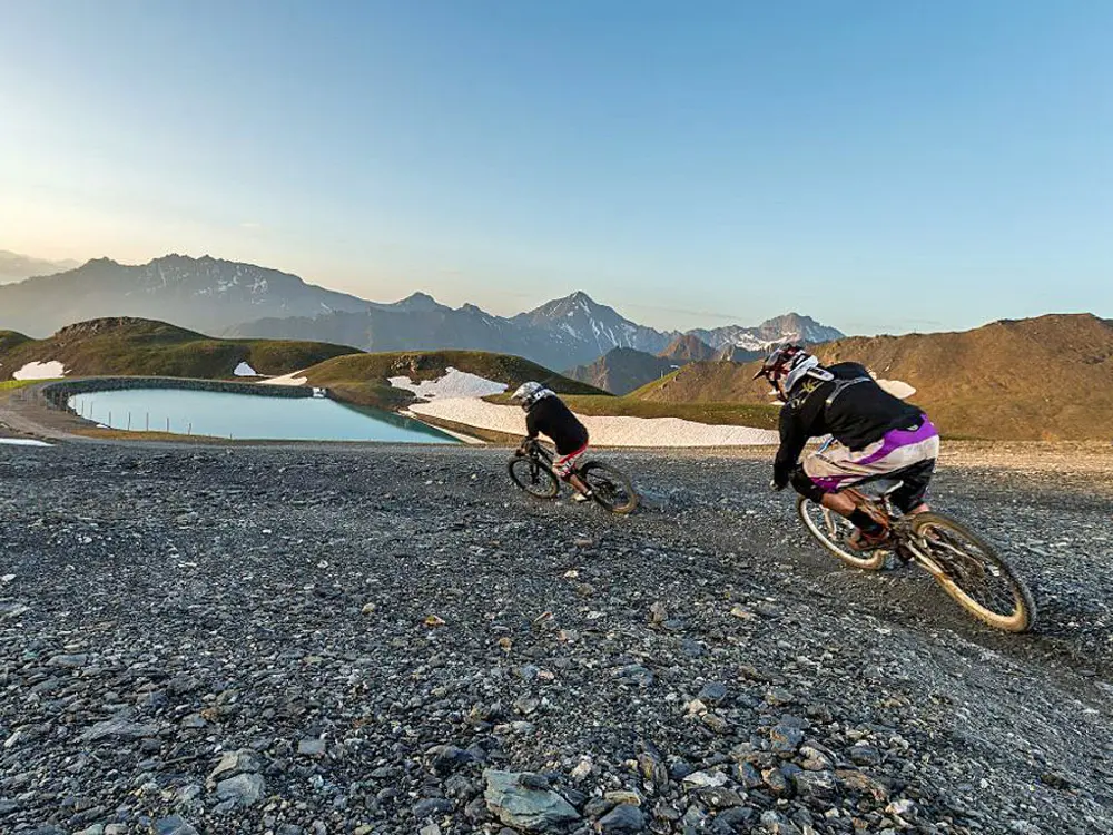 Mountainbiken in spektakulärer Umgebung