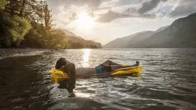 Auf dem Walensee im Sommer