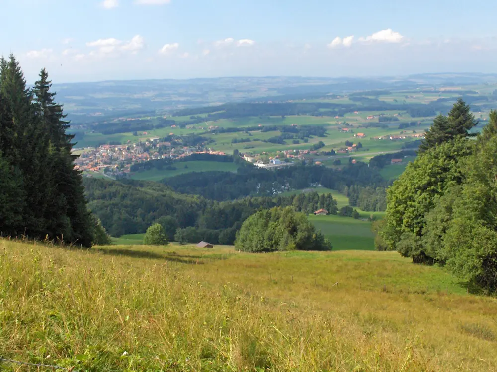 Blick auf Châtel-St-Denis