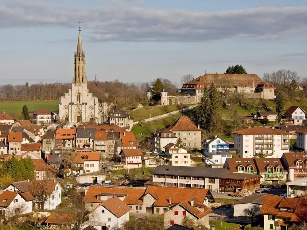 Ortansicht von Châtel-St-Denis