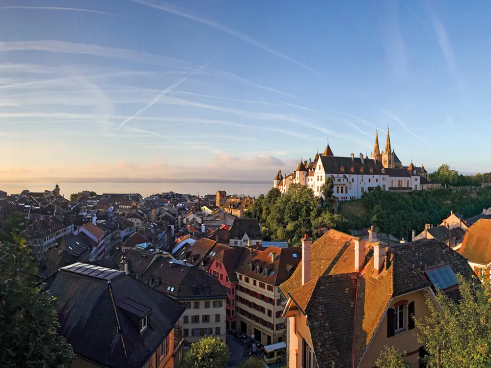 Blick auf das Schloss Neuenburg
