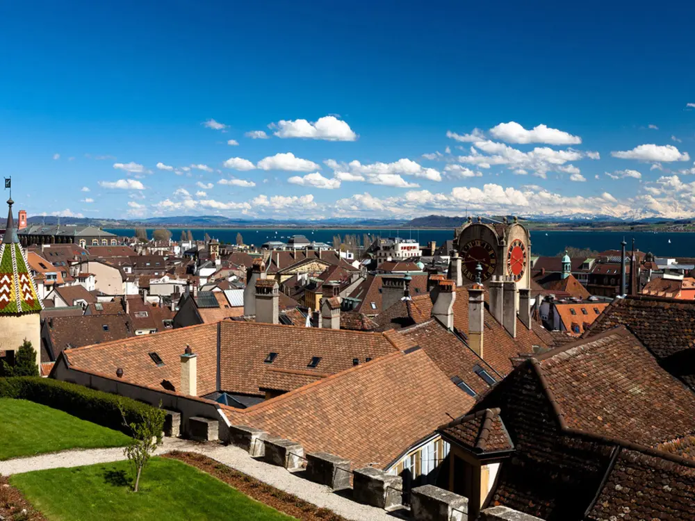 Blick über die Altstadt von Neuenburg