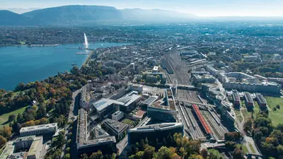 Luftbild von Genf