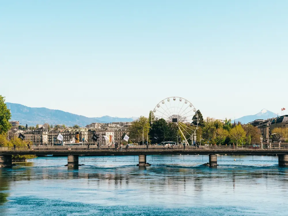 Bergues-Brücke in Genf