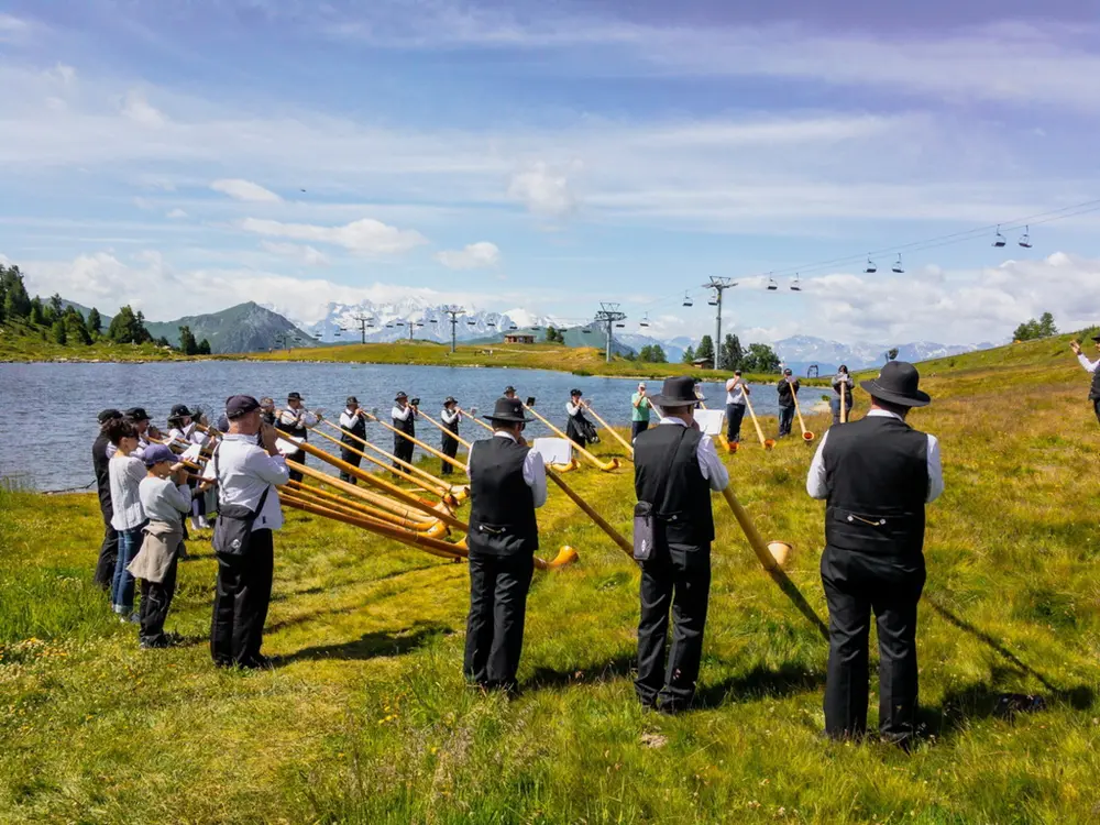 Alphornbläser in Nendaz