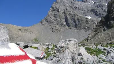 Aufstieg zur Cabane Rambert