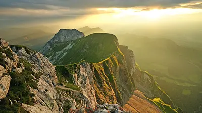 Blick auf den Gipfel des Tomlishorns bei Luzern