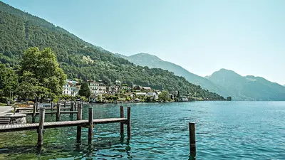 Blick auf Vitznau am Vierwaldstättersee